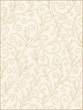 Natural Leaf Swirls Pattern Rug