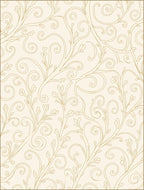 Natural Leaf Swirls Pattern Rug