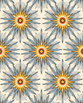 Sunburst Starburst Pattern Design Rug