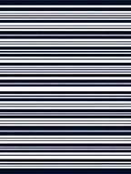 Clean Classic Navy White Stripes Rug