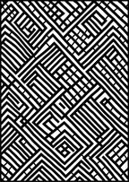 Bold Geometric Maze Pattern Rug