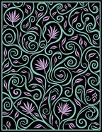 Ornate Swirling Vine Pattern Rug