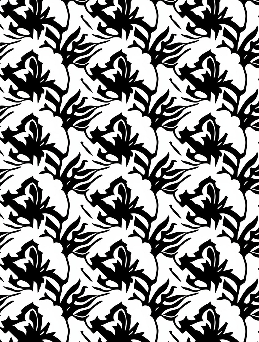 Bold Floral Abstract Pattern Rug