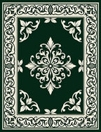 Classic Floral Scrollwork Intricate Design Rug