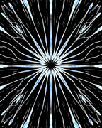 Radial Burst Abstract Design Rug