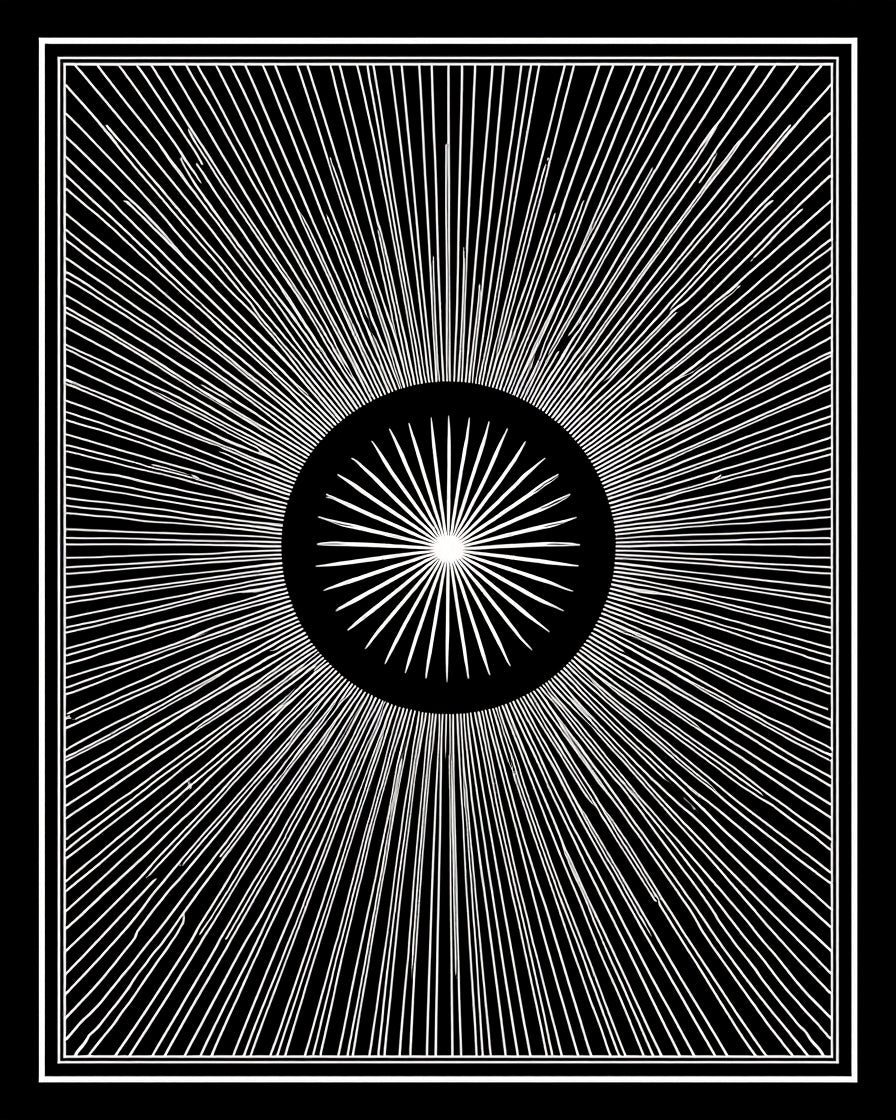 Radiant Sunburst Contemporary Geometric Rug