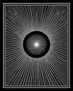 Radiant Sunburst Contemporary Geometric Rug