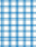 Classic Blue White Plaid Pattern Rug
