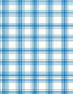 Classic Blue White Plaid Pattern Rug