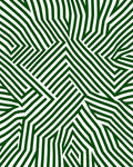 Graphic Green Geometric Maze Rug
