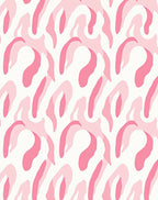 Soft Pink Organic Brushstroke Pattern Rug