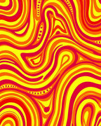 Vibrant Swirl Psychedelic Pattern Rug