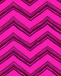 Bold Pink Zigzag Pattern Rug