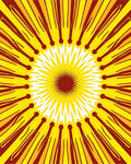 Radiating Starburst Geometric Pattern Rug
