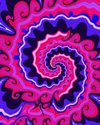 Vibrant Swirl Pattern Rug