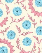 Floral And Leafy Pattern Design Rug