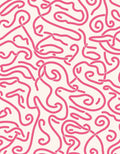 Abstract Pink Swirl Pattern Rug