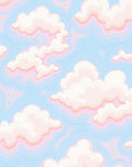 Pastel Clouds Dreamy Pattern Rug