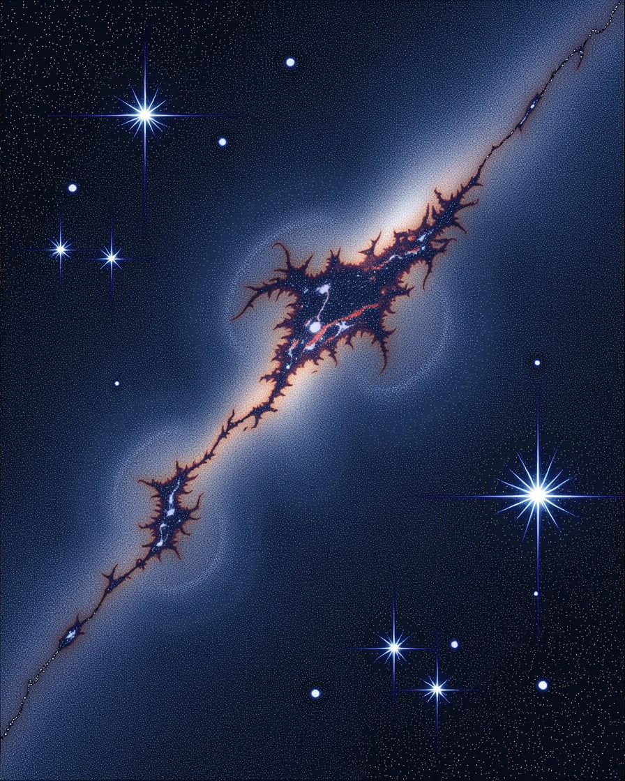 Cosmic Nebula Starry Night Rug