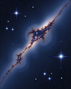 Cosmic Nebula Starry Night Rug
