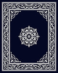 Ornate Mandala Frame Design Rug