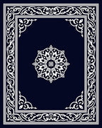 Ornate Mandala Frame Design Rug