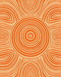 Concentric Circles Swirls Pattern Rug