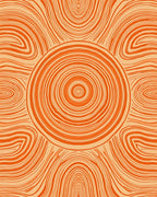 Concentric Circles Swirls Pattern Rug