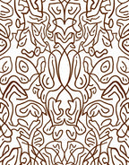 Abstract Organic Line Art Pattern Rug