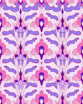 Symmetrical Floral Pattern with Pink Hues Rug