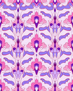 Symmetrical Floral Pattern with Pink Hues Rug