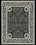 Bold Graphic Maze Design Rug