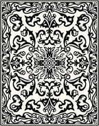 Intricate Floral Swirls Design Rug