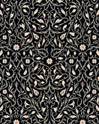 Elegant Floral Vines Pattern Rug