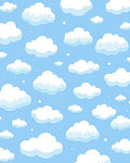 Fluffy Clouds Sky Pattern Rug