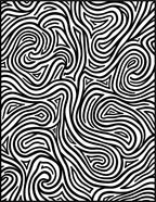 Bold Black White Swirl Pattern Rug