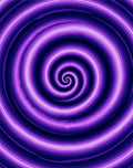 Deep Purple Swirl Pattern Rug