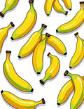 Bright Yellow Banana Pattern Design Rug