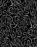 Abstract Swirls With Brush Strokes Design Rug
