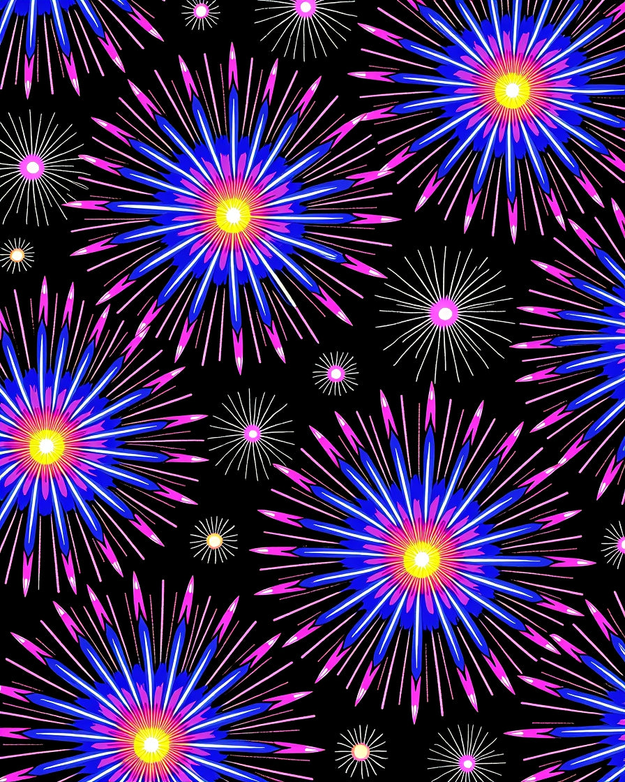Explosive Flower Pattern Design Rug