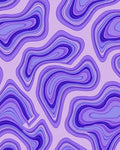 Purple Agate Swirl Pattern Rug