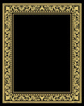 Ornate Gold Vintage Scroll Pattern Rug
