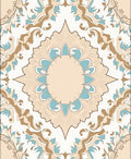Ornate Floral Mandala Pattern Rug