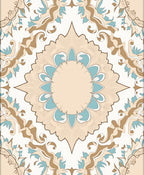 Ornate Floral Mandala Pattern Rug