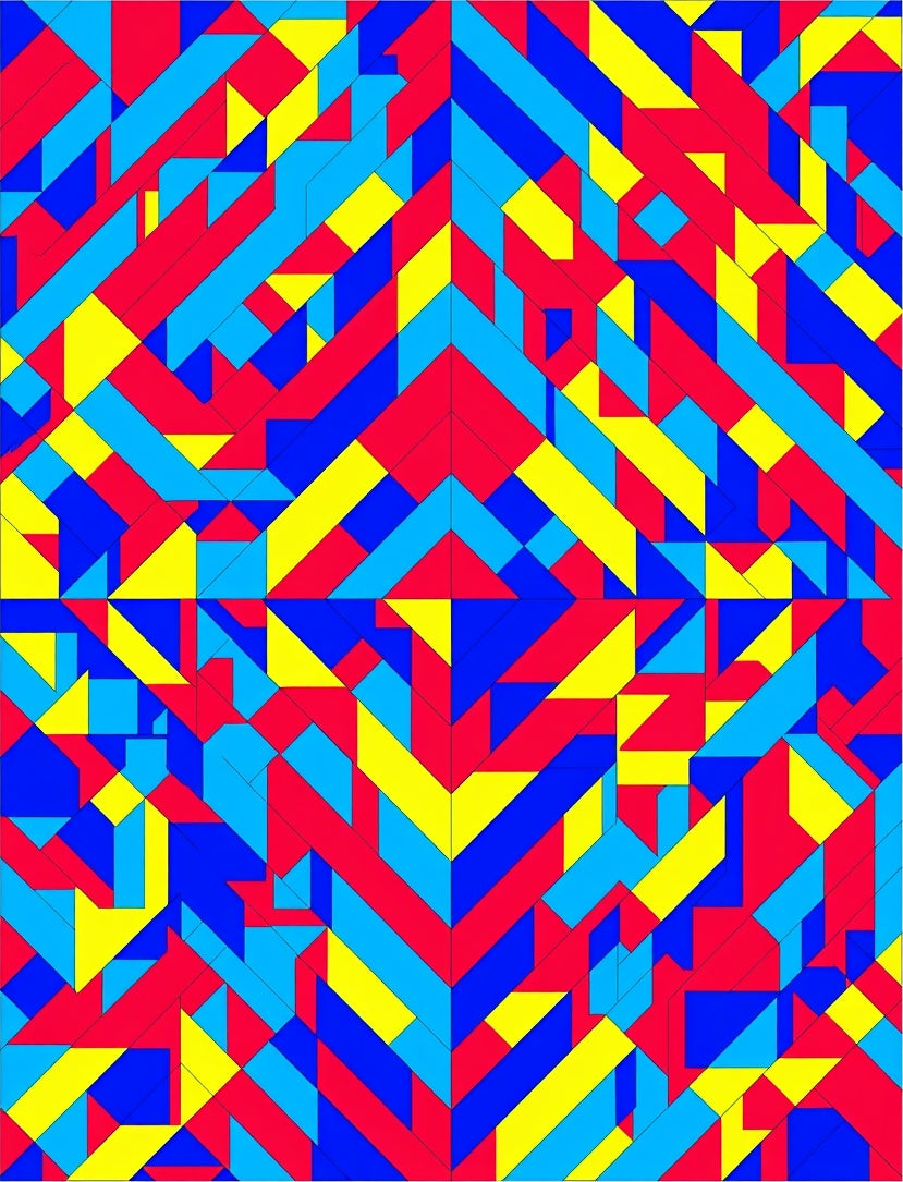 Modern Abstract Geometric Design Rug