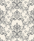 Classic Scrollwork Floral Pattern Rug