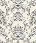 Classic Scrollwork Floral Pattern Rug