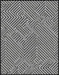 Abstract Geometric Maze Pattern Rug