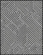 Abstract Geometric Maze Pattern Rug