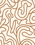 Abstract Swirl Line Style Rug